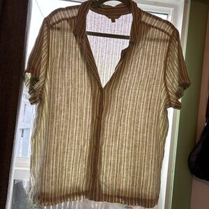 Linen, Lucky Brand Blouse - Large